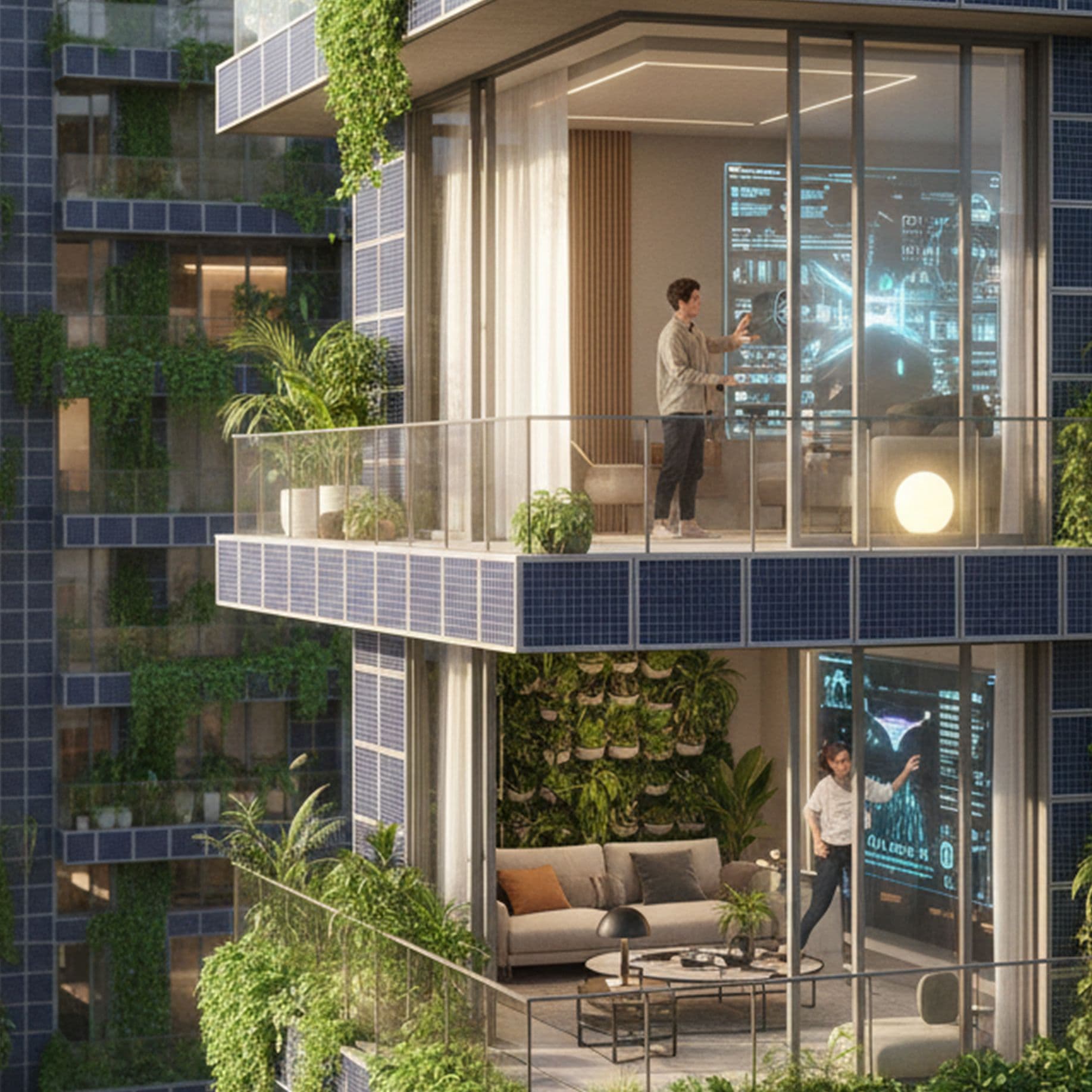Future Living mit Vertical Gardening und smarten Wänden