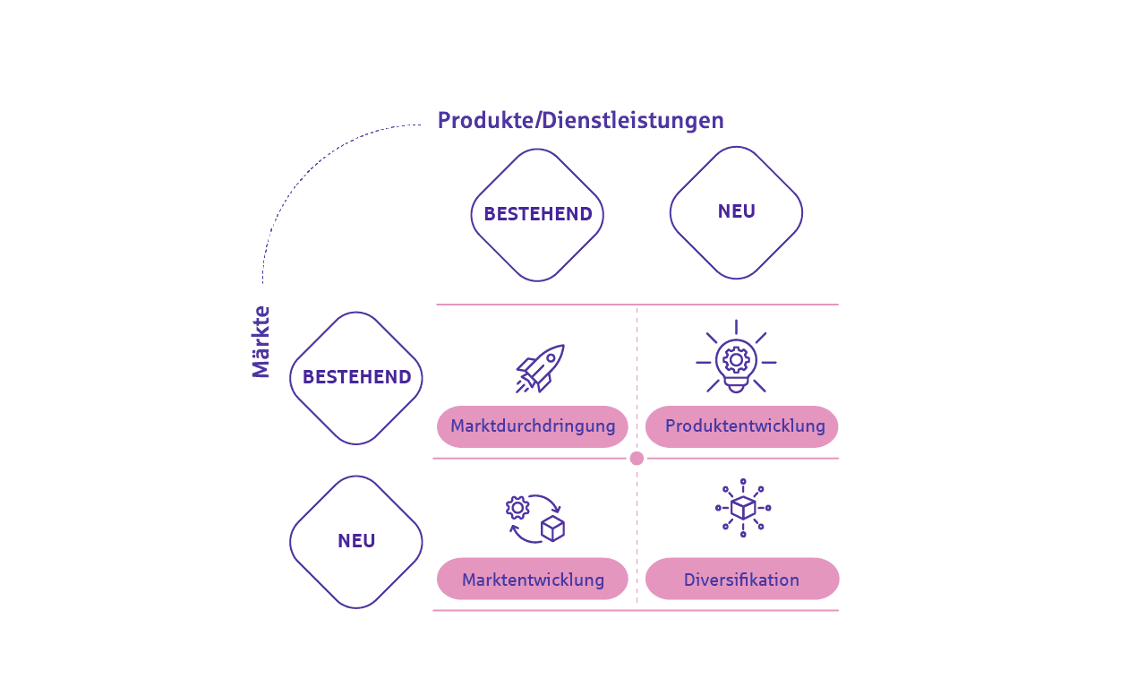 Infografik zu verschiedenen Expansionsstrategien bei der Internationalisierung.