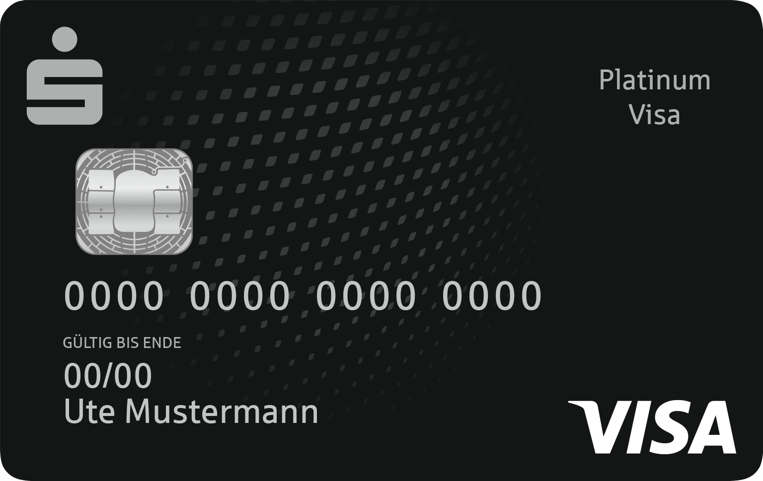 Schwarze Platinum Kreditkarte der Sparkasse