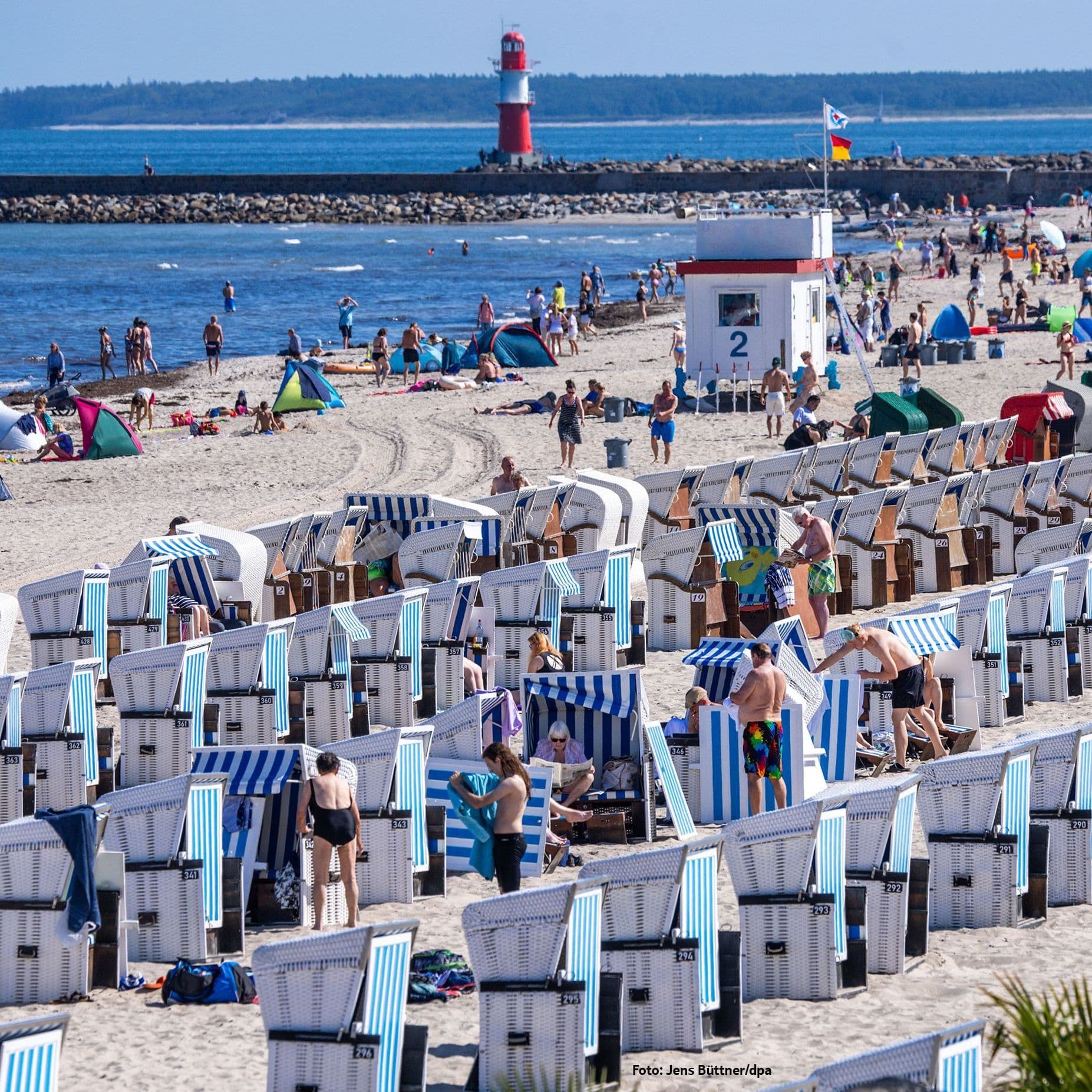 Strandkörbe in Warnemünde