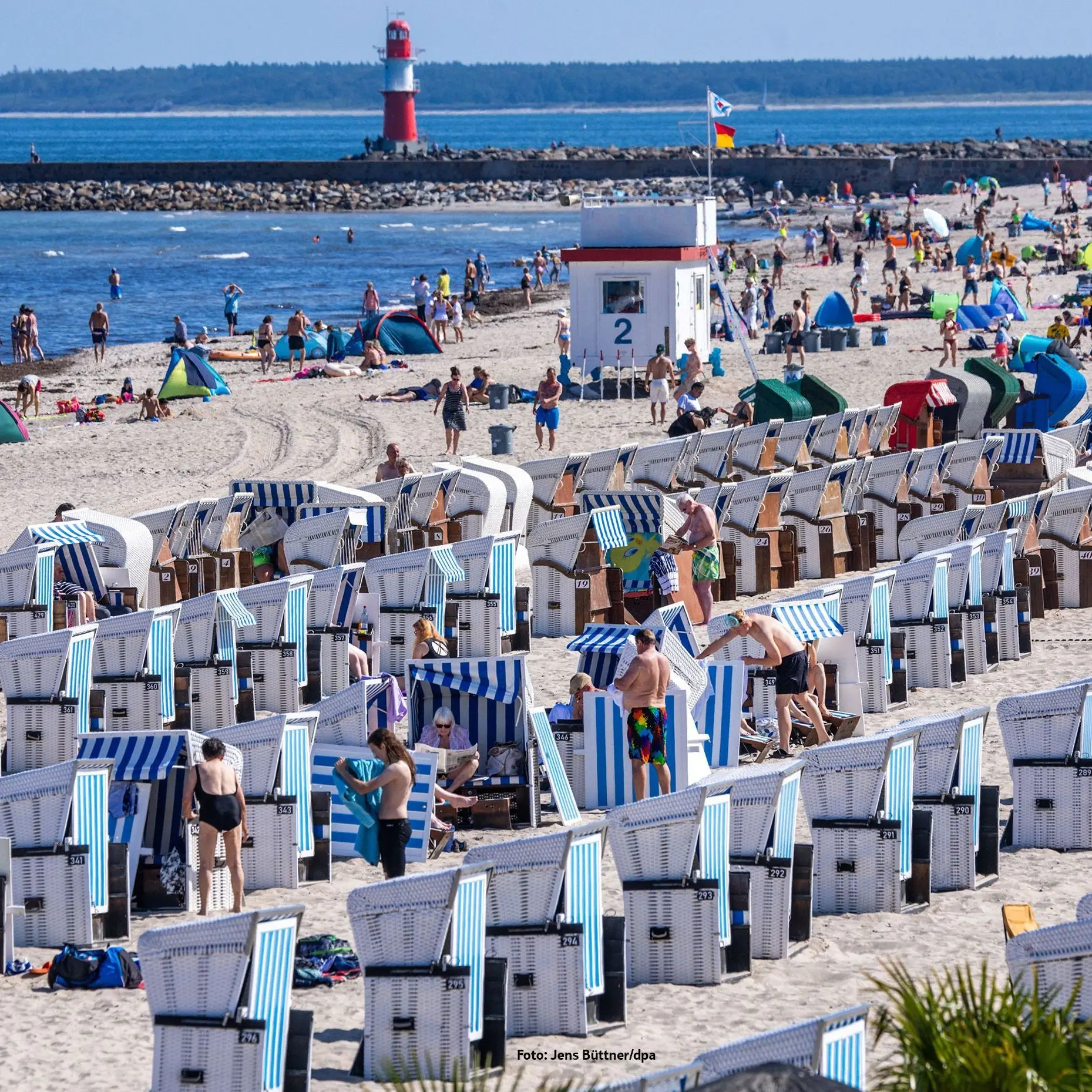 Strandkörbe in Warnemünde
