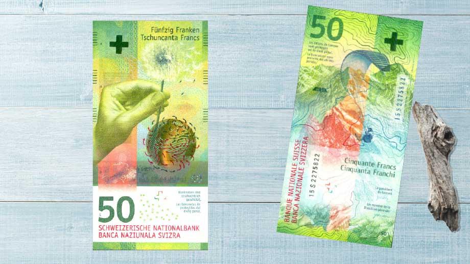 50-Franken-Note aus der Schweiz