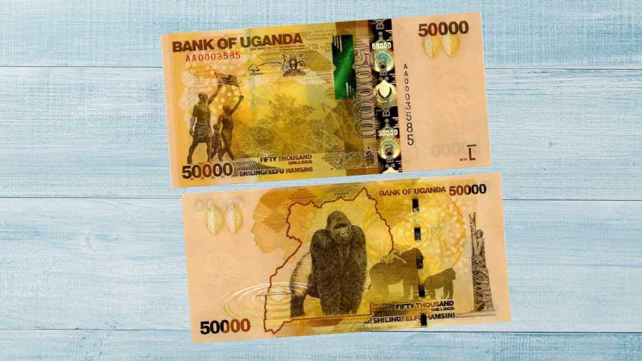 50.000-Schilling-Note aus Uganda