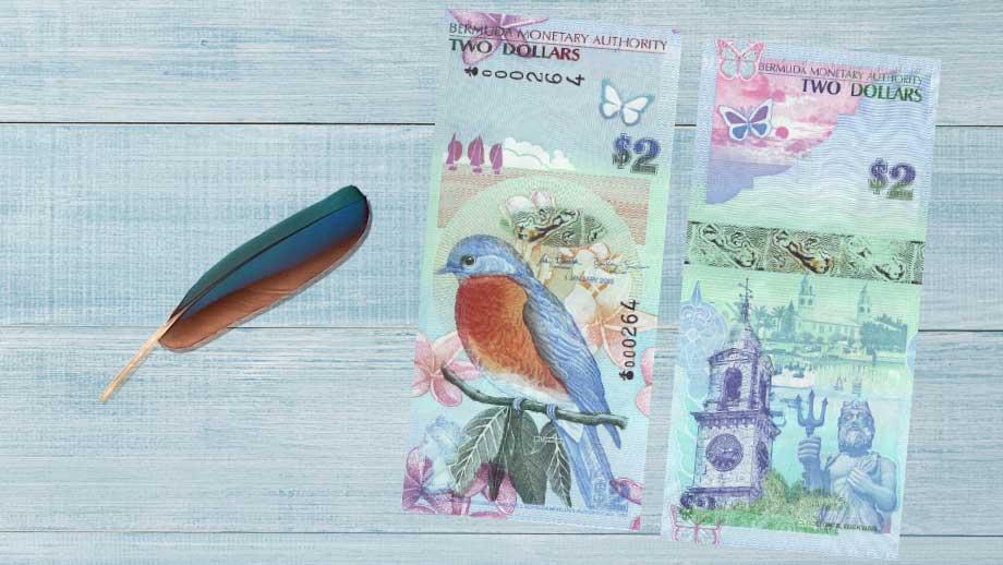 2-Dollar-Note aus Bermuda