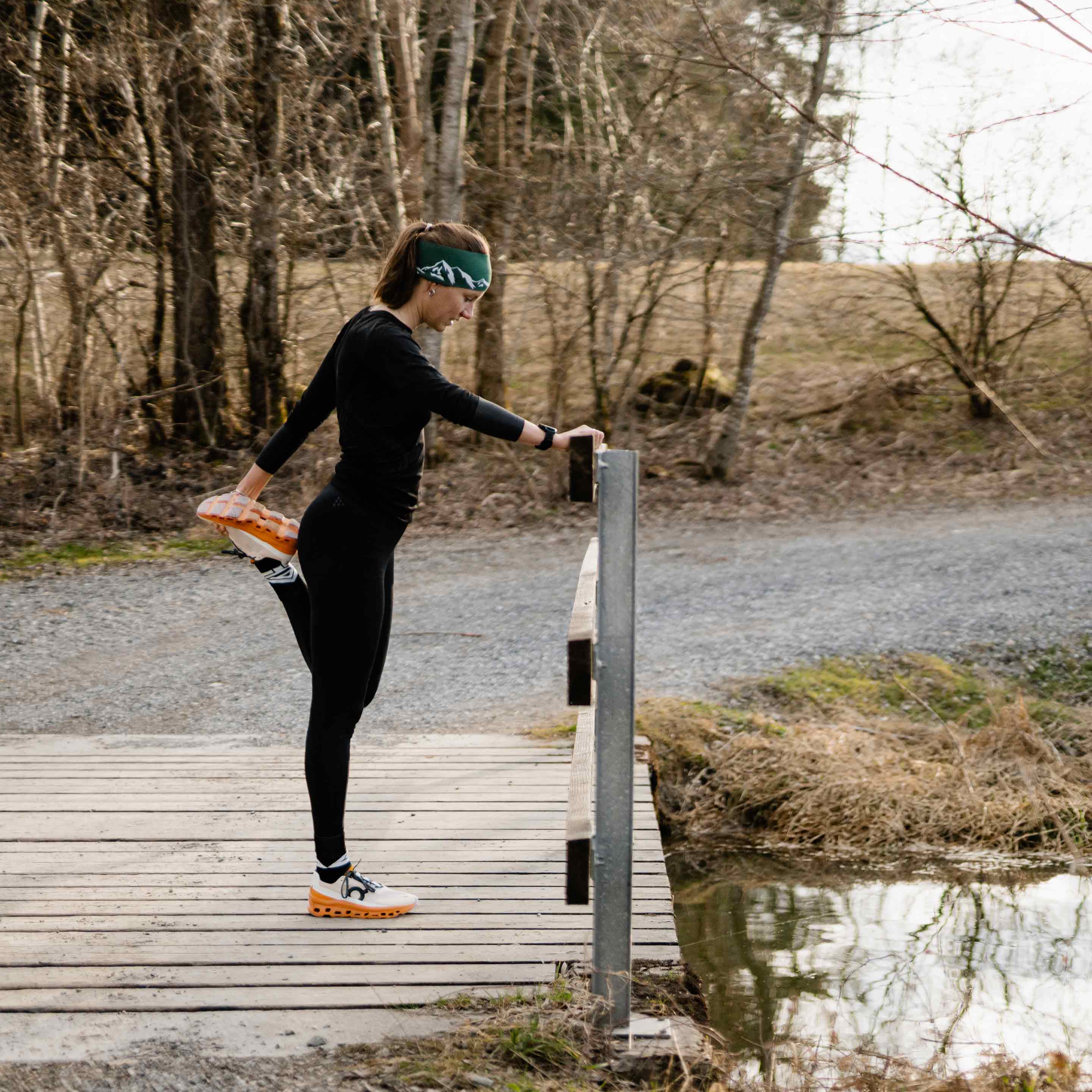 Mitarbeiterin beim Joggen