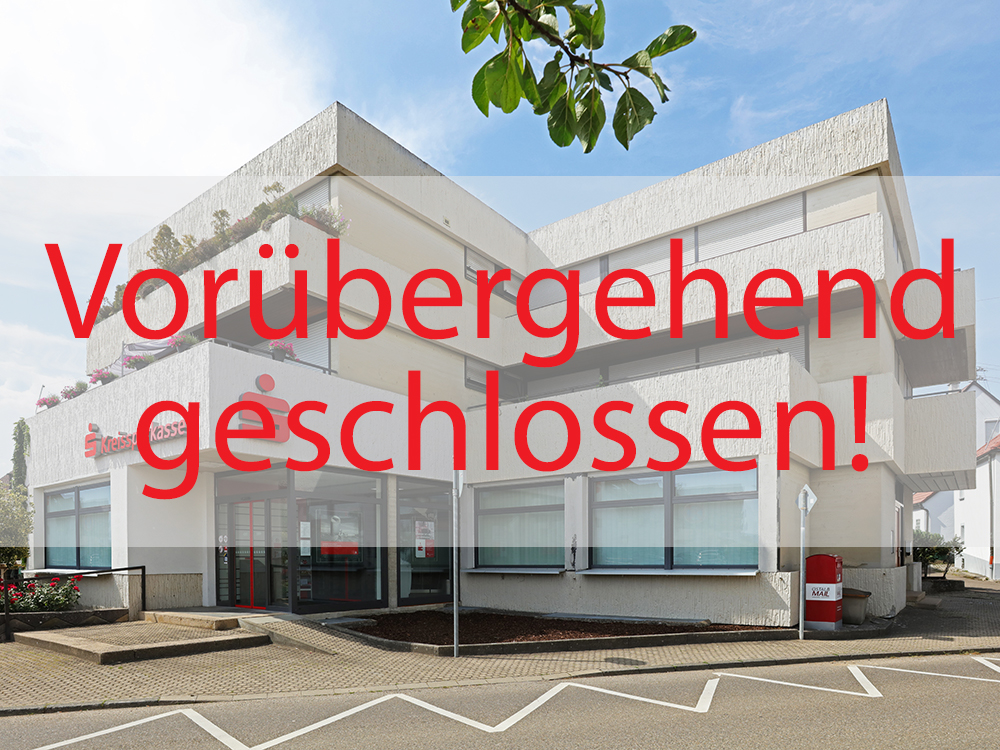 Sparkasse Filiale Lindach - Vorübergehend geschlossen!