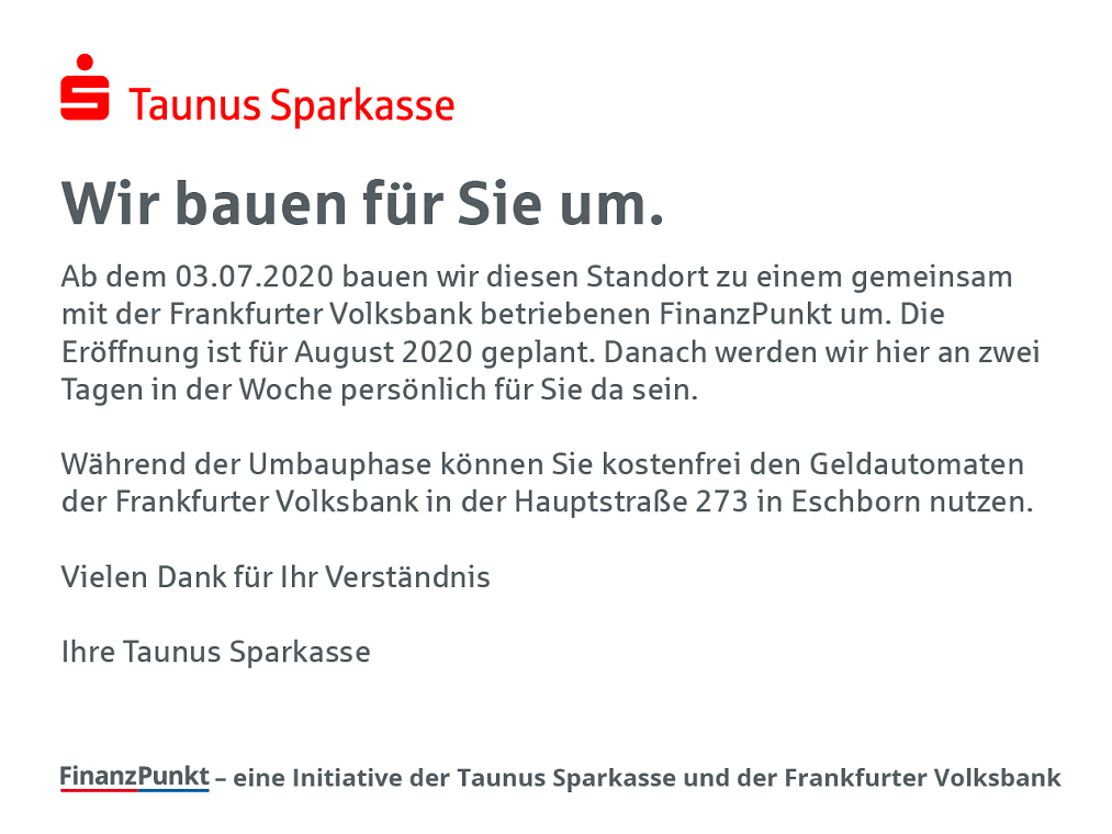 Sparkasse Geldautomat Niederhöchstadt