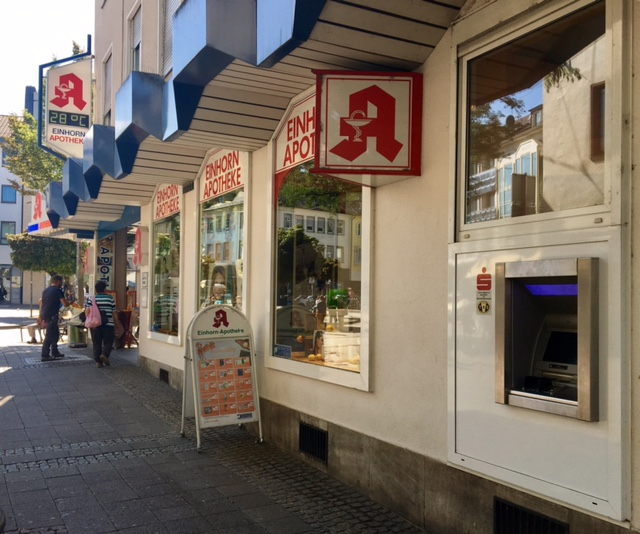 Sparkasse Geldautomat Darmstadt, Ludwigsplatz / Einhorn Apotheke