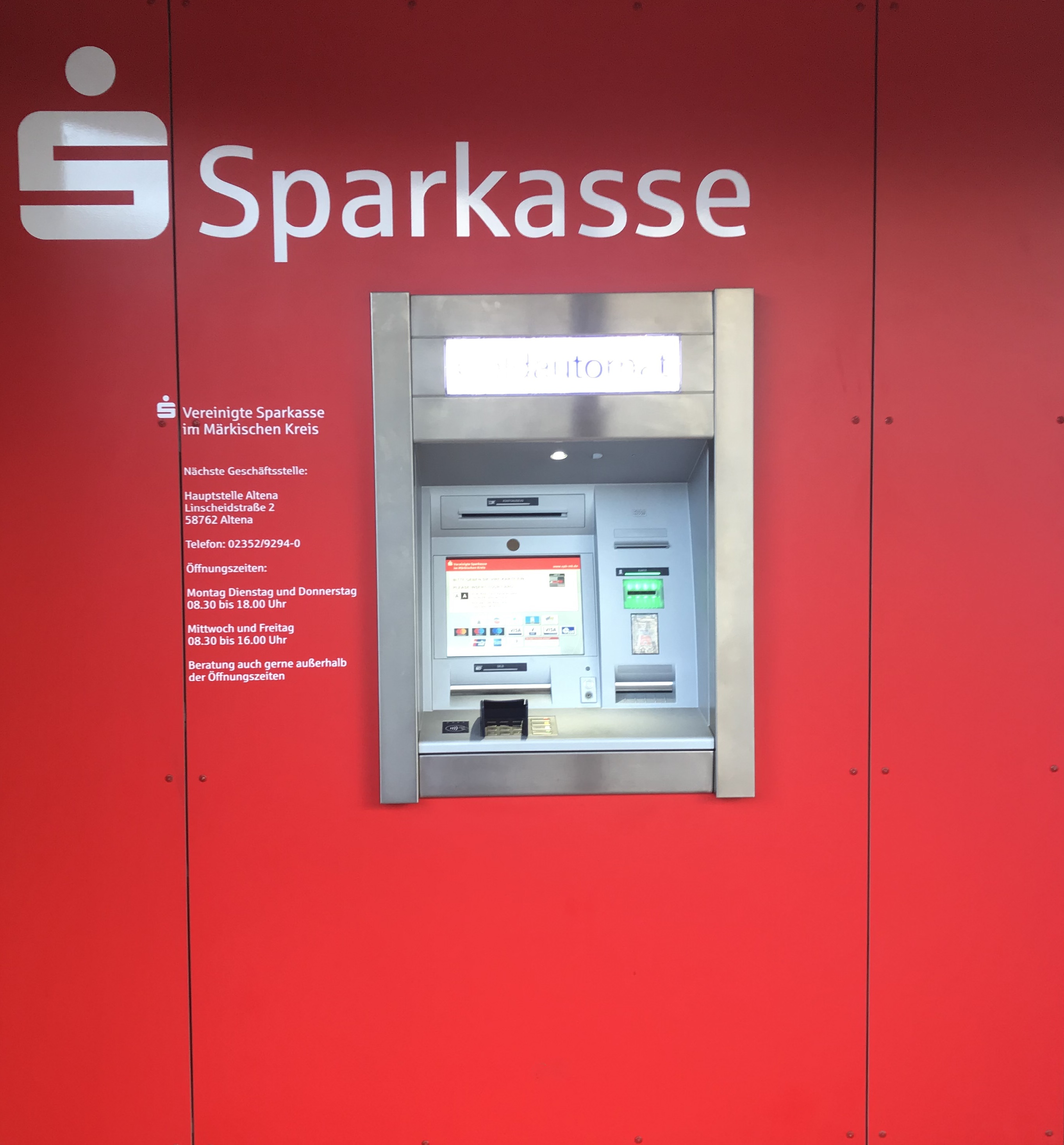 Vereinigte Sparkasse im Märkischen Kreis - SB-Einheit Hagener Straße, Hagener Straße 21-23
