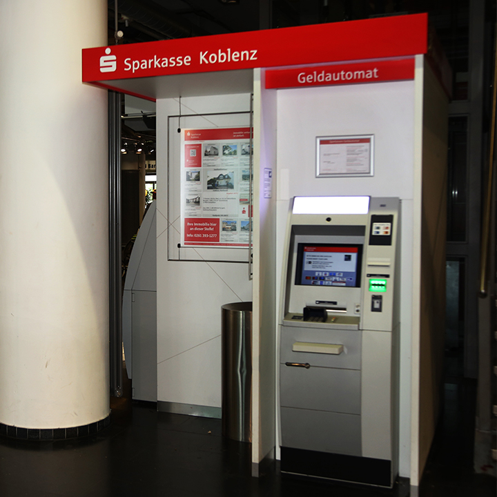 liefdadigheid Haalbaarheid schudden Geldautomat KO-Zentrum / Schängelcenter Sparkasse Koblenz